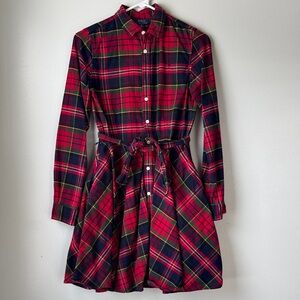 Ralph Lauren Red and Green Plaid Dress